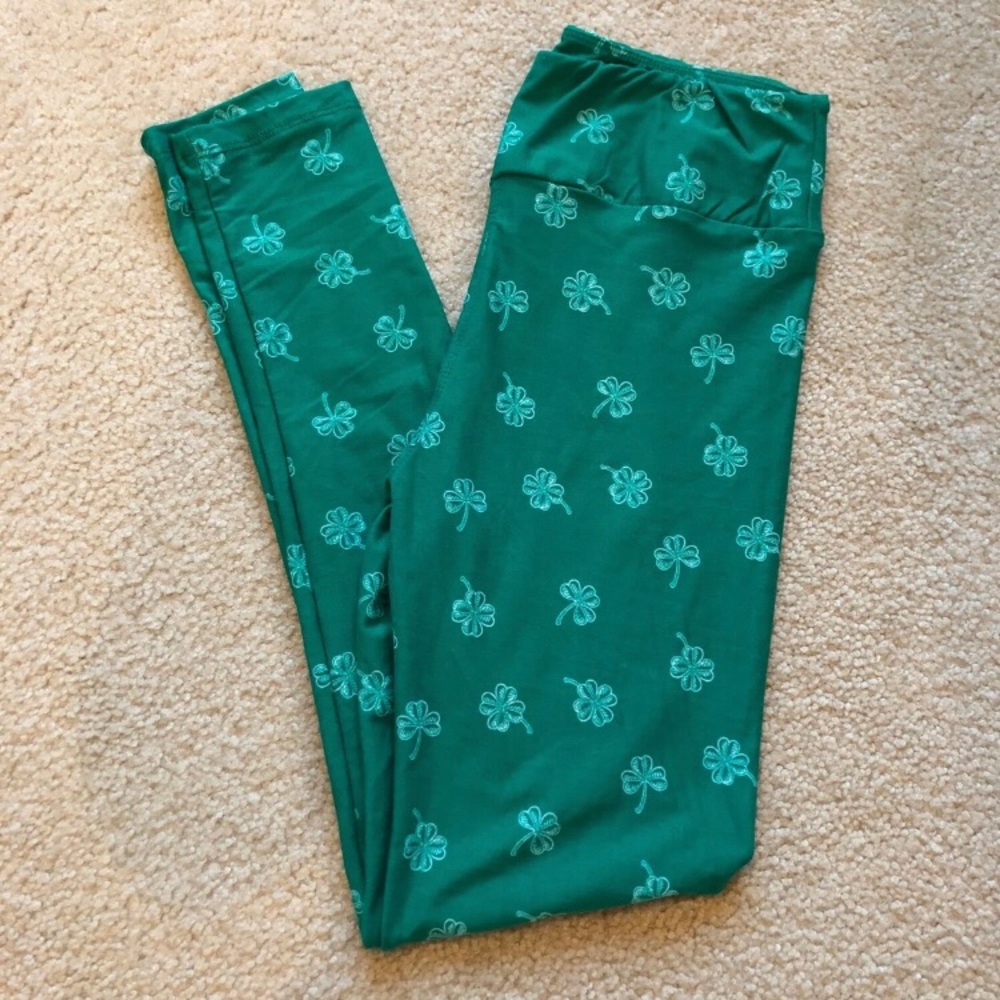 NEW OS LuLaRoe Shamrock Leggings